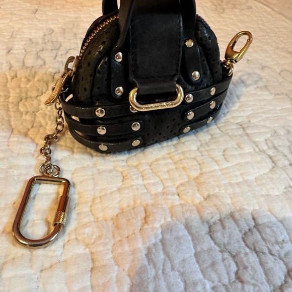 Jimmy Choo Black Mini Bag with Gold Accents - Picture 10 of 17